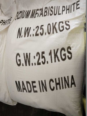 Makanan Sodium Pyrosulfite 96% Min Purity Na2S2O5 Powder Untuk Konservasi